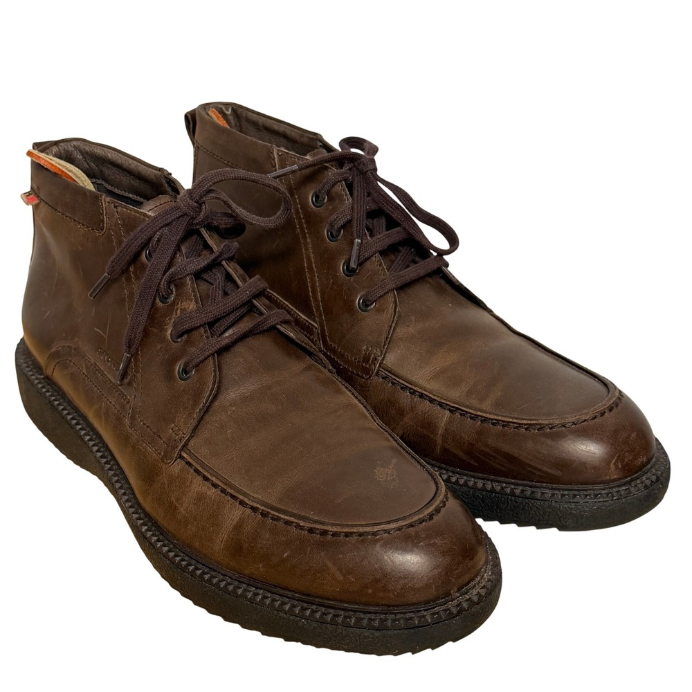 Stonefly Brown Leather Moc Toe Chukka‎ Boots Men's EU 44 10.5-11